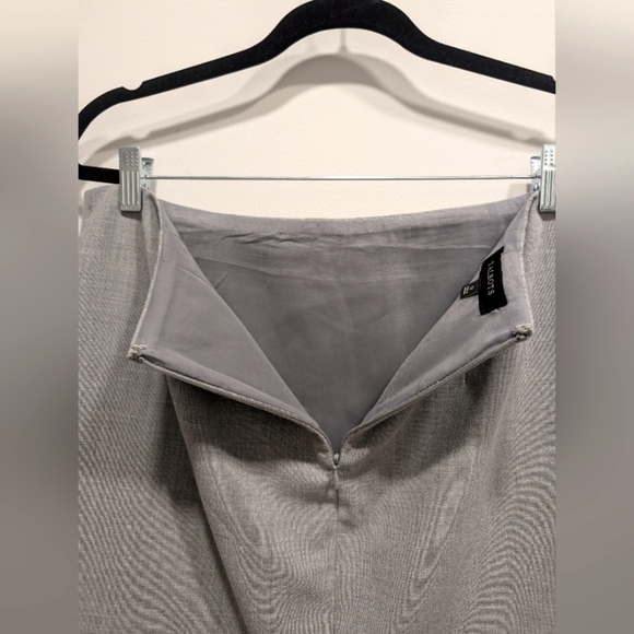 Talbots Light Gray Grey Pencil Skirt Career Office Business Workwear Size 12 - Picture 3 of 7